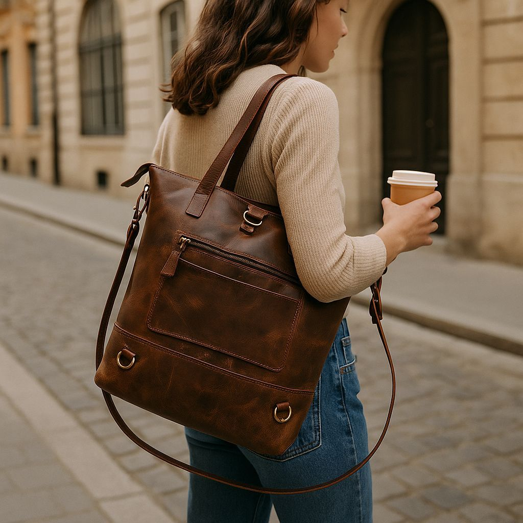 Load video: Discover Varnesi: where timeless design meets everyday function in our new collection of handcrafted leather essentials.Welcome to the world of Varnesi. We believe in creating more than just accessories; we craft companions for your journey. Each piece in our collection is thoughtfully designed from high-quality, genuine leather that develops a unique patina over time, telling your story with every use. From your daily commute to your weekend travels, our products are made to wear in, not out.In this video, explore our curated lineup:- Leather Clutch Wallets &amp; Mobile Pouches- The spacious Dopp Kit- The versatile Fannypack- Protective Sunglass Sleeve- The essential Valet Tray- Classic Leather Bookmarks- Minimalist Wallet Keyring- The Unique Dice Bag- The stylish Laptop sleeve- Trendy Tote bags. Ready to elevate your everyday carry?